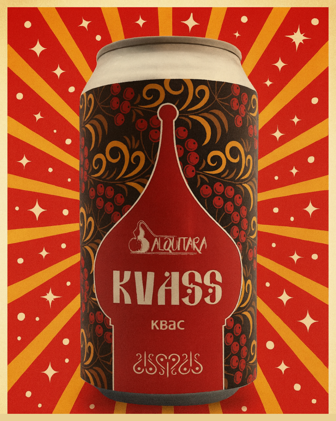 Kvass Bebida De Centeno Lata 355cc Pack 6 Uds Alquitara