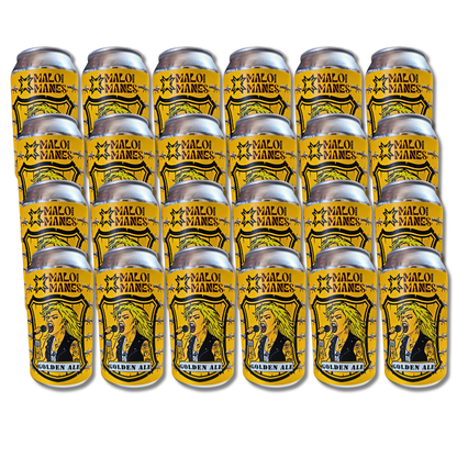 Pack 24 Cerveza Artesanal Malo Manes Golden Ale Lata 355 cc