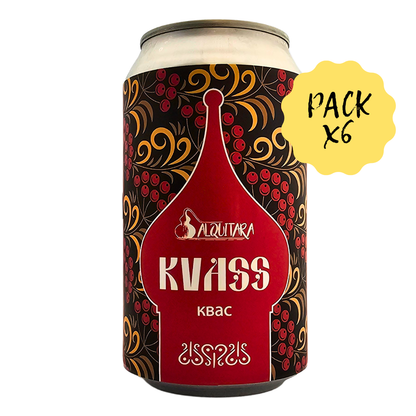 Kvass Bebida De Centeno Lata 355cc Pack 6 Uds Alquitara