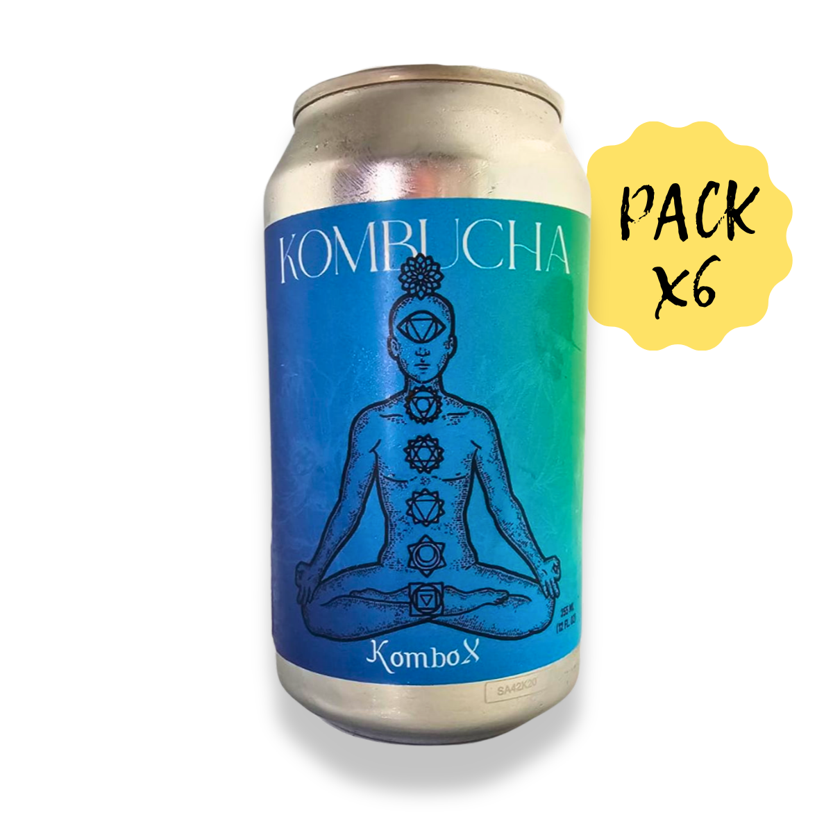 Pack X6 Kombucha Kombox Lata 355 cc