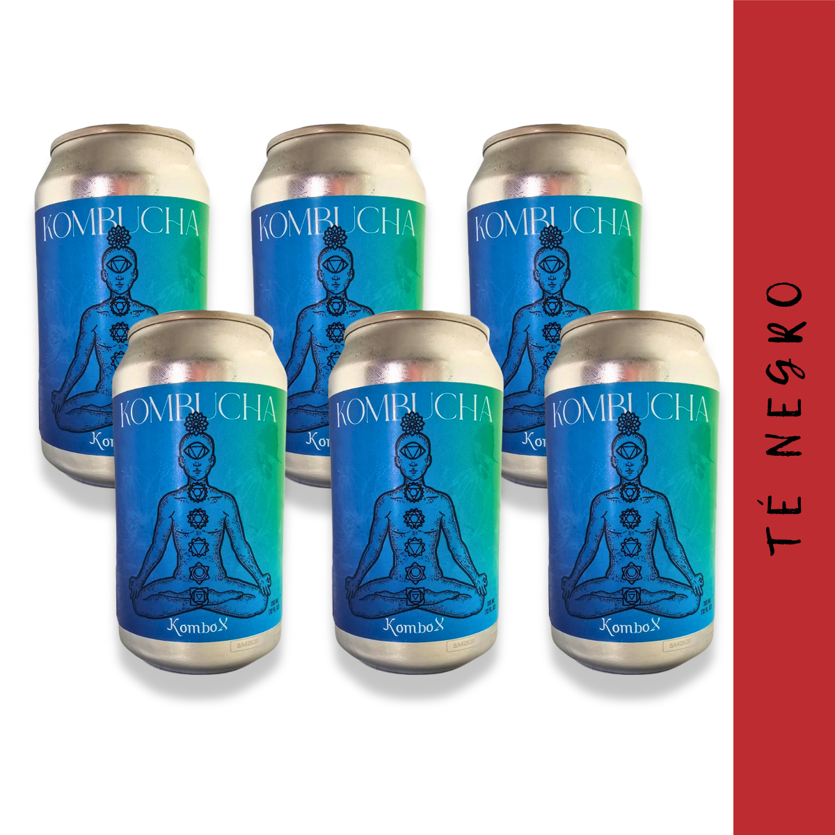 Pack X6 Kombucha Kombox Lata 355 cc