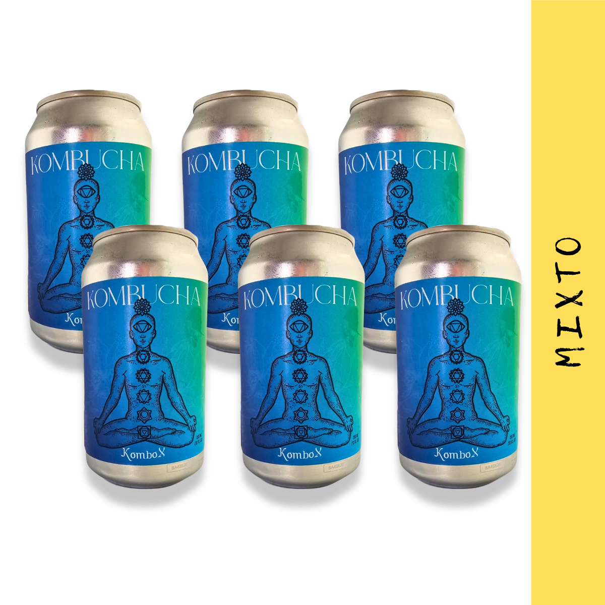 Pack X6 Kombucha Kombox Lata 355 cc